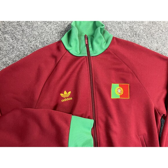 Vintage Adidas Jacket Mens Large Portugal FIFA Soccer World Cup Full Zip